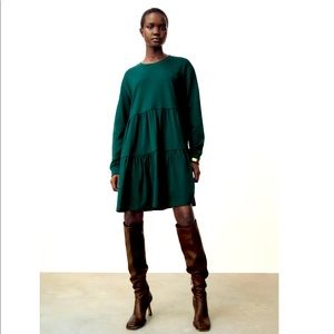 Zara NWT Short Tiered Dress sz L